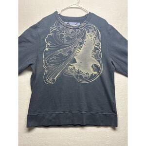 Gap Navy Blue Brindle Sweater Men’s Size Large Crewneck